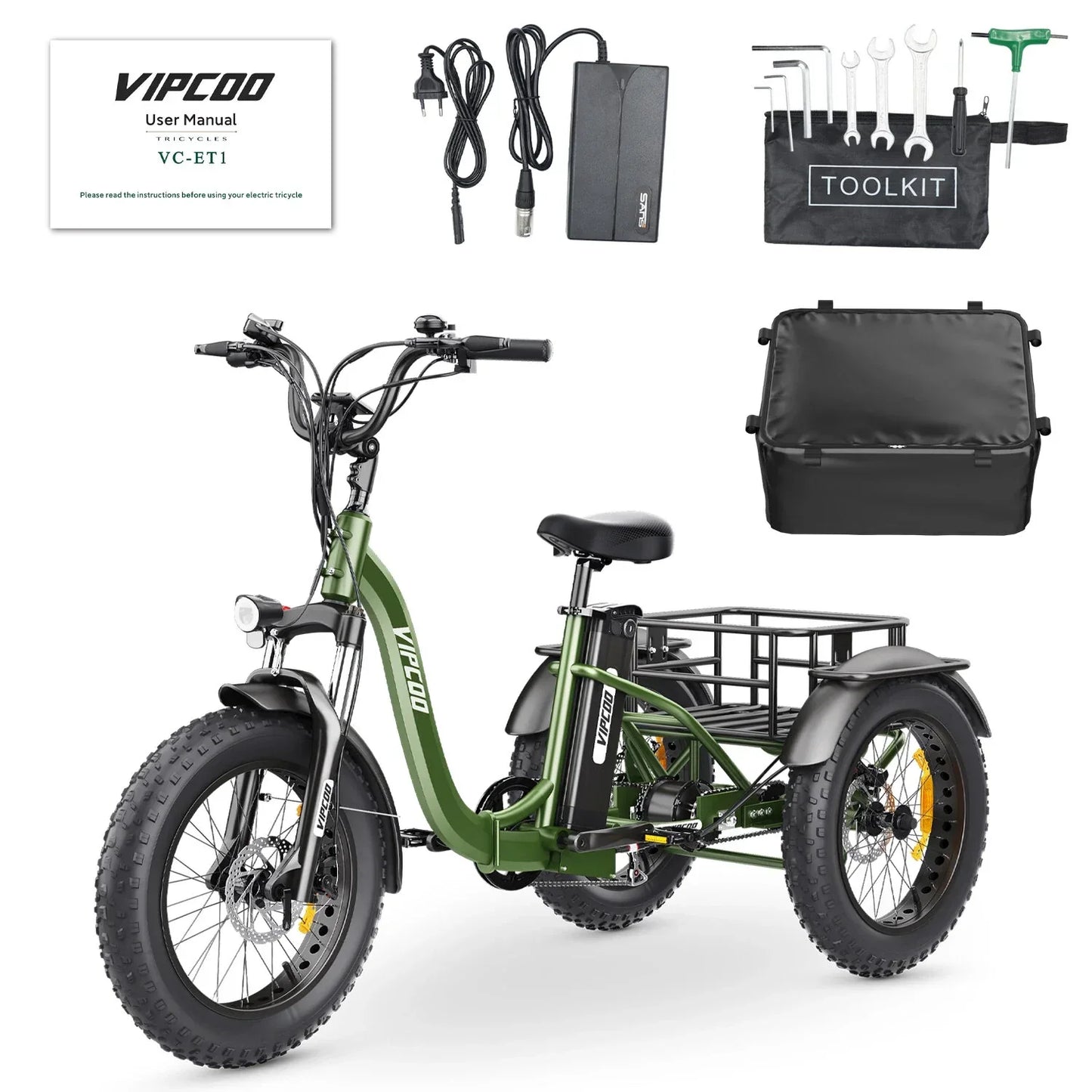 VIPCOO ET1 Fat Tyre Electric Tricycle