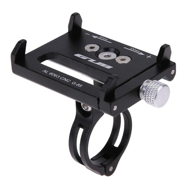 GUB Aluminium Handlebar Phone Mount – 55–100mm Smartphone Holder