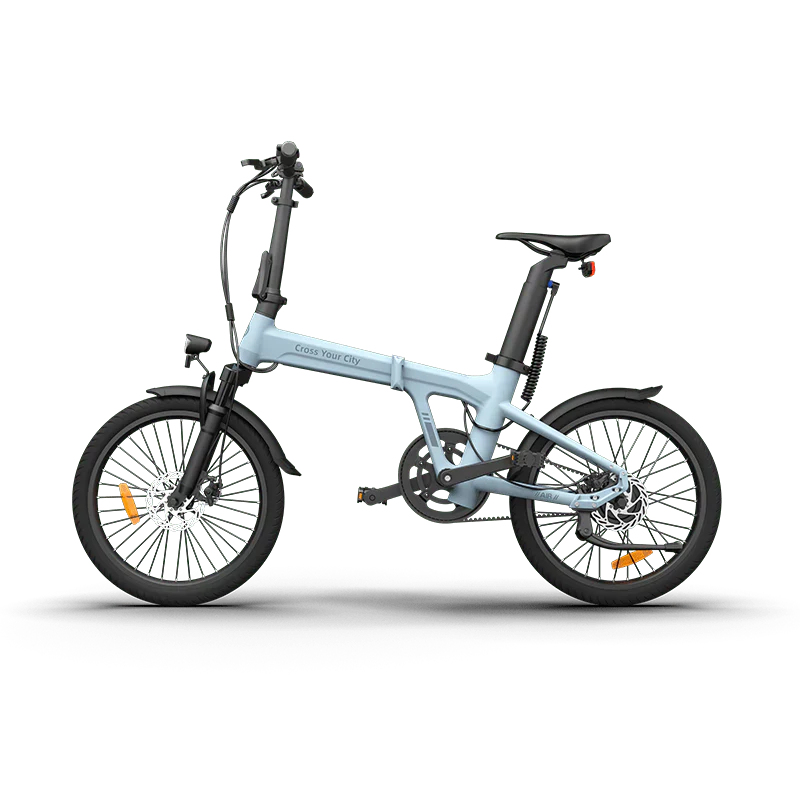 ADO Air 20S Folding Electric Bike – 50Nm Belt Drive with Front Suspension