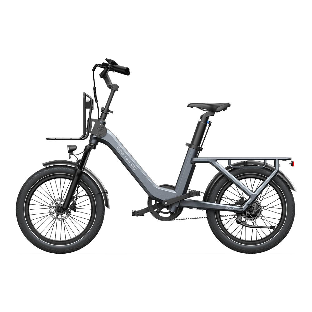 ADO Air One Pro Mini Cargo Electric Bike – BAFANG Auto 2-Speed Belt Drive
