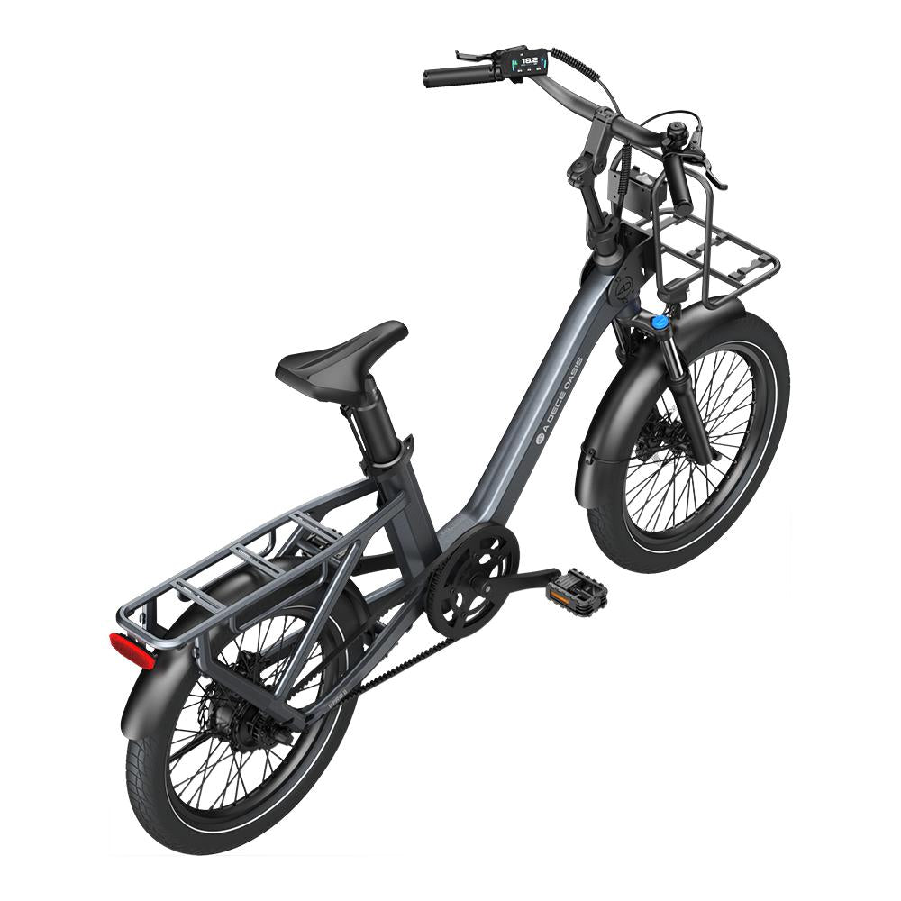 ADO Air One Pro Mini Cargo Electric Bike – BAFANG Auto 2-Speed Belt Drive