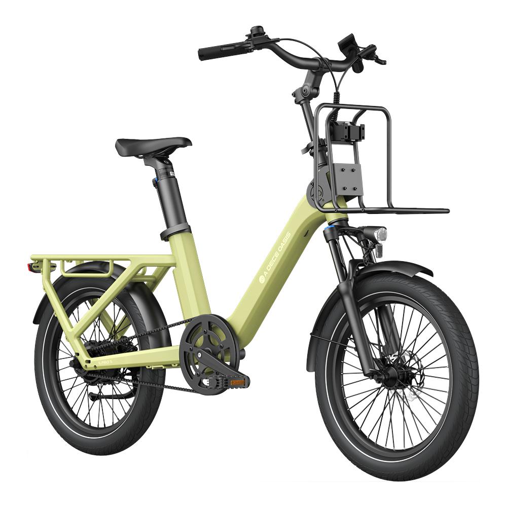 ADO Air One Pro Mini Cargo Electric Bike – BAFANG Auto 2-Speed Belt Drive