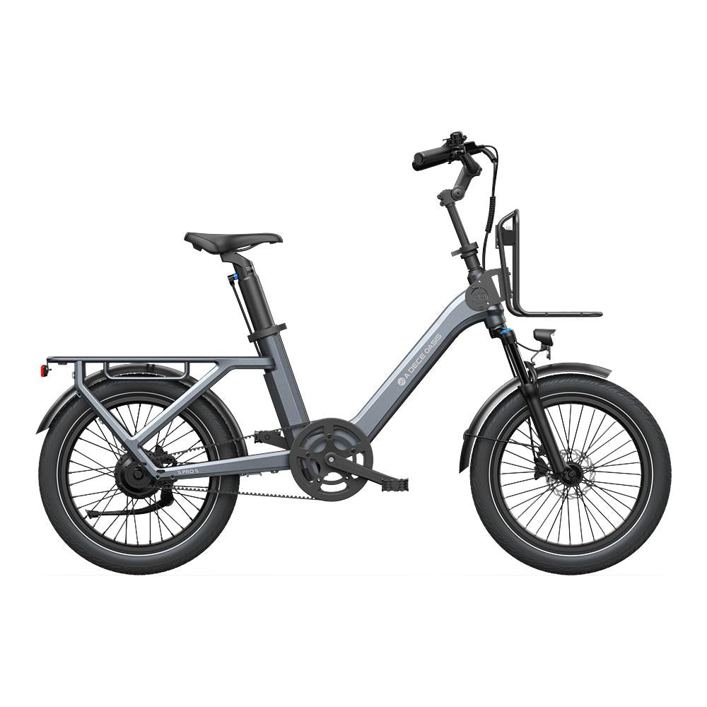 ADO Air One Pro Mini Cargo Electric Bike – BAFANG Auto 2-Speed Belt Drive
