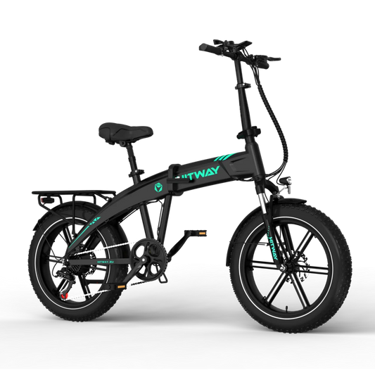 HITWAY BK36 Folding Electric Bike – 250W 48V 10.4Ah, 20″ Fat Tyre Foldable E-Bike