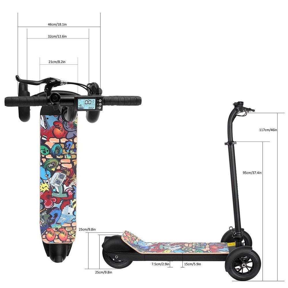 CityBot City Board Folding Electric 3-Wheel Scooter