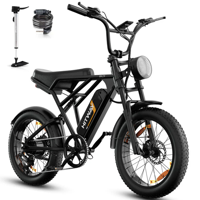 HITWAY BK29 Fat-Tyre Electric Bike – 48V 15Ah, 26×4.0, Dual Suspension