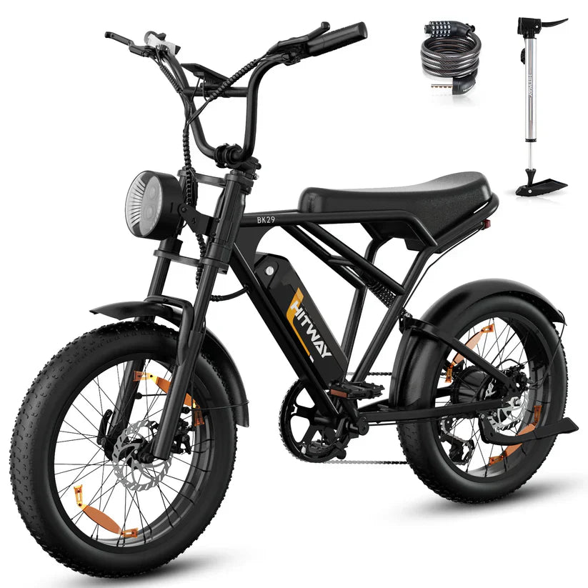 HITWAY BK29 Fat-Tyre Electric Bike – 48V 15Ah, 26×4.0, Dual Suspension