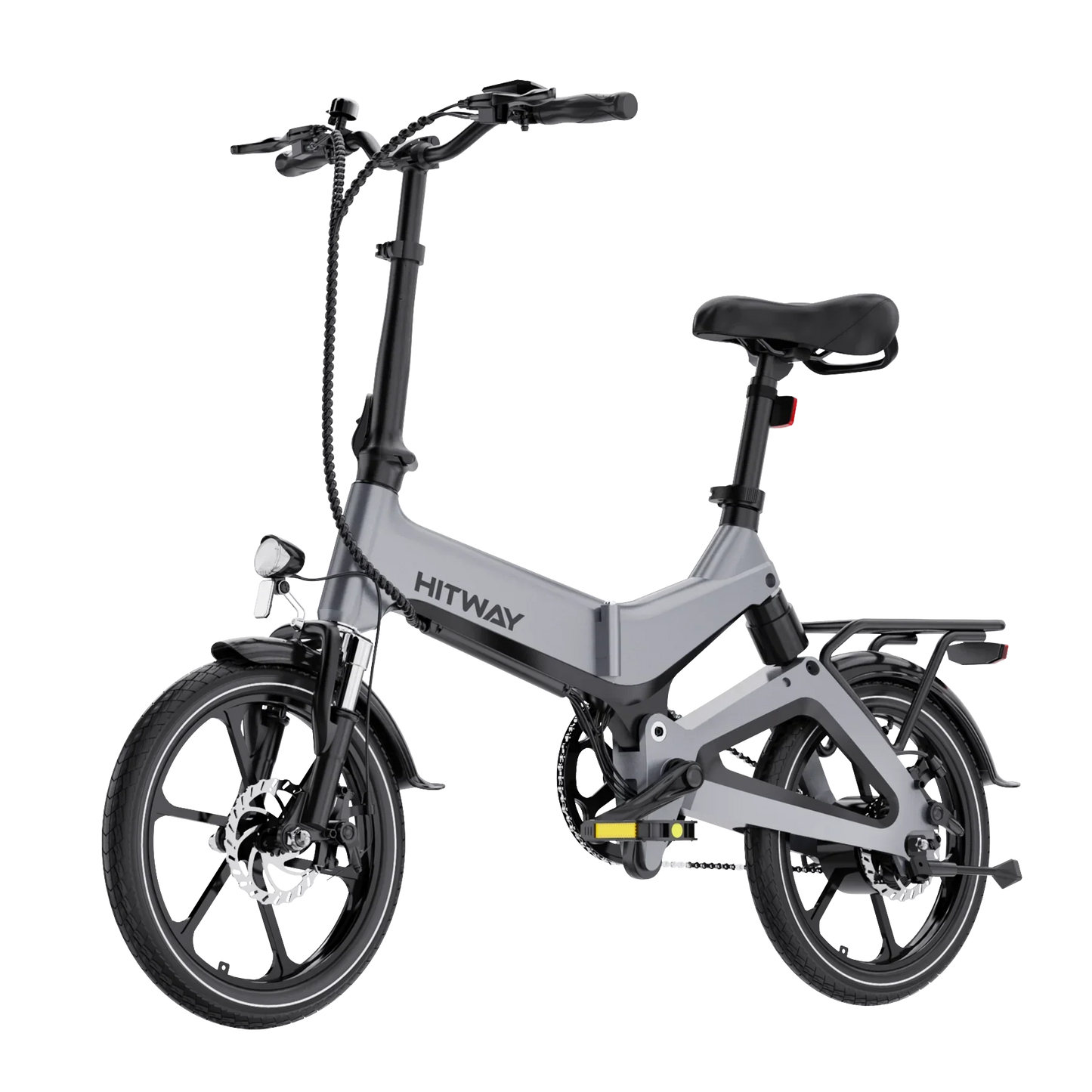 HITWAY BK2 250W Folding Electric Bike – 36V 7.8Ah, 16-Inch Wheels