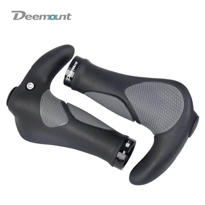 Ergonomic Handlebar Grips TPR Rubber Integrated Hand Rest With Shock Absorption