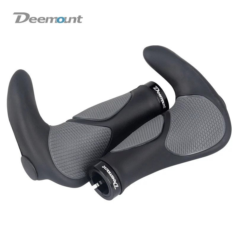Ergonomic Handlebar Grips TPR Rubber Integrated Hand Rest With Shock Absorption