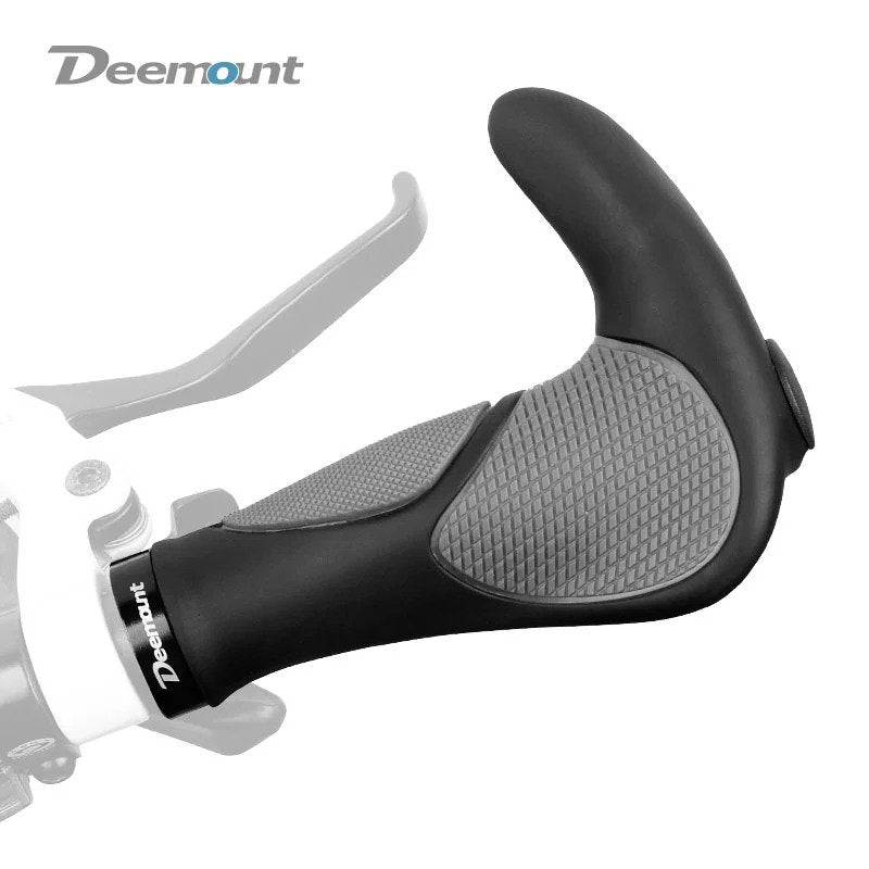 Ergonomic Handlebar Grips TPR Rubber Integrated Hand Rest With Shock Absorption