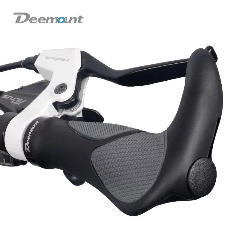 Ergonomic Handlebar Grips TPR Rubber Integrated Hand Rest With Shock Absorption