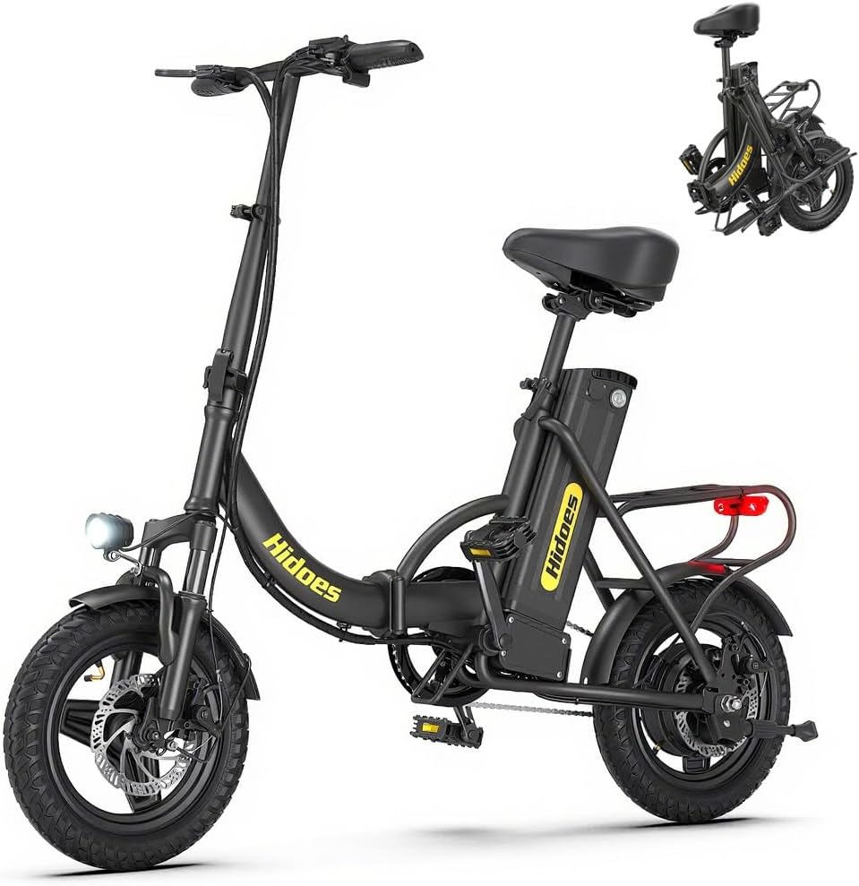 Hidoes® C5 Folding Electric Bike – 250W Motor, 36V 10.4Ah, 25 km/h