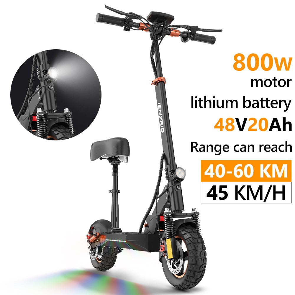 IENYRID M4 Pro S+ MAX Electric Scooter - 800W Power | 20Ah Battery | 28mph Speed | 45mi Range