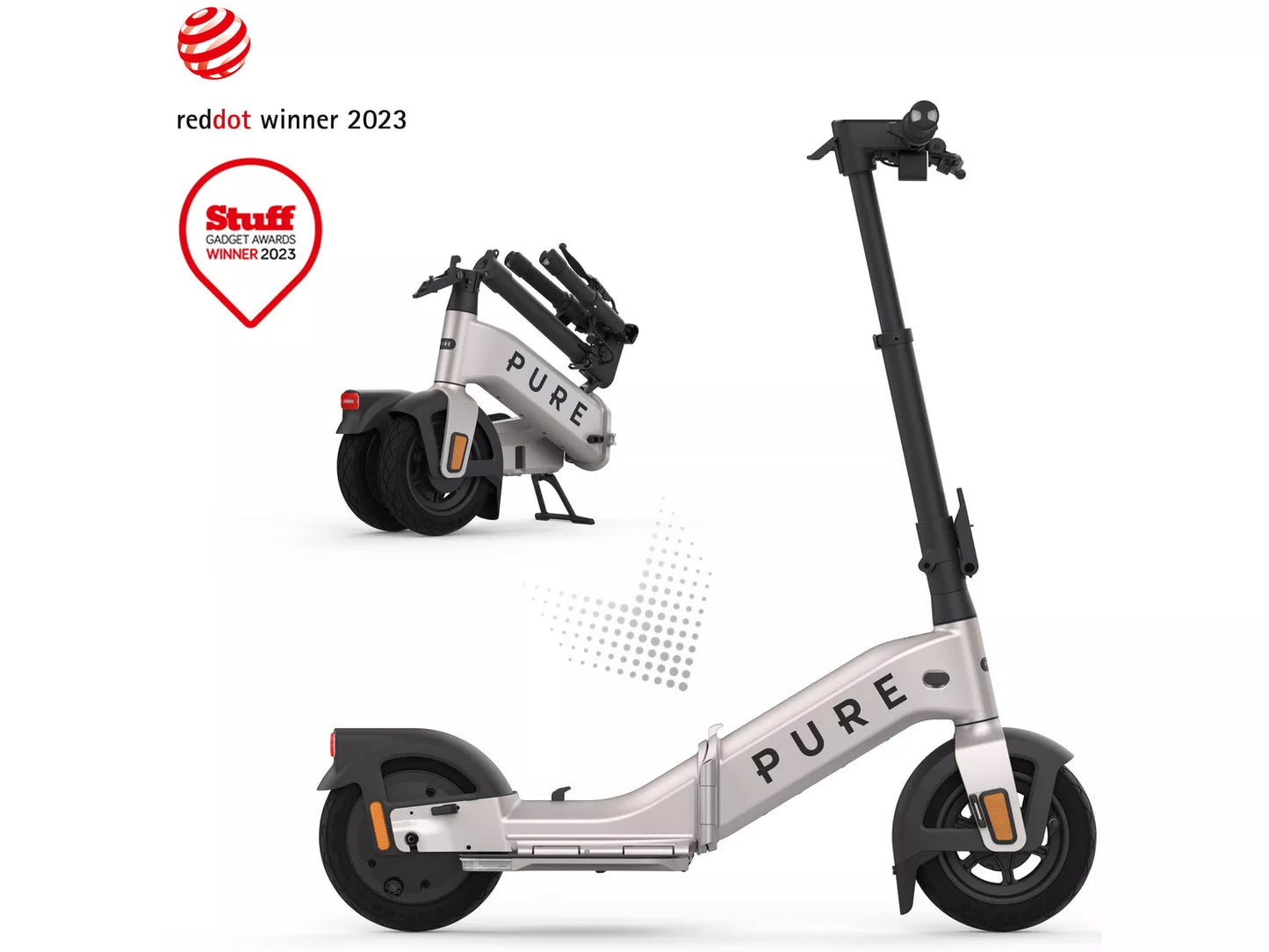 Pure Flex Electric Scooter – 500W / 924W Max Compact Folding E-Scooter