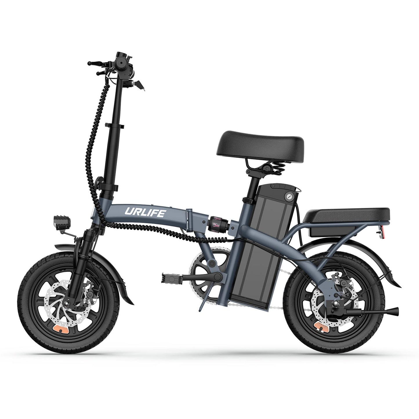 URLIFE F1L 14-Inch Foldable Electric Bike – 48V 350W Motor, 25km/h