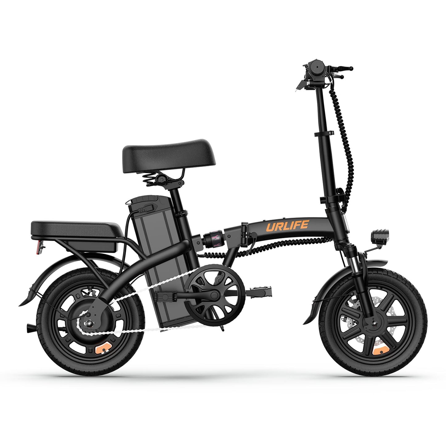 URLIFE F1L 14-Inch Foldable Electric Bike – 48V 350W Motor, 25km/h