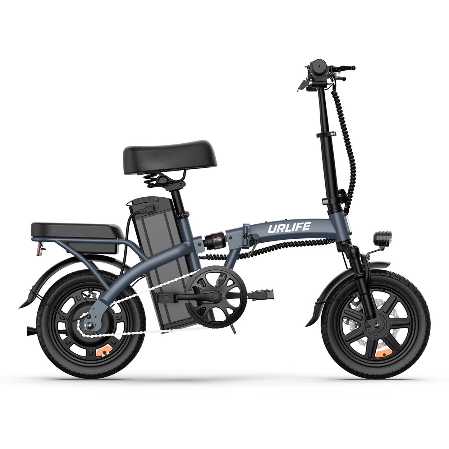 URLIFE F1L 14-Inch Foldable Electric Bike – 48V 350W Motor, 25km/h