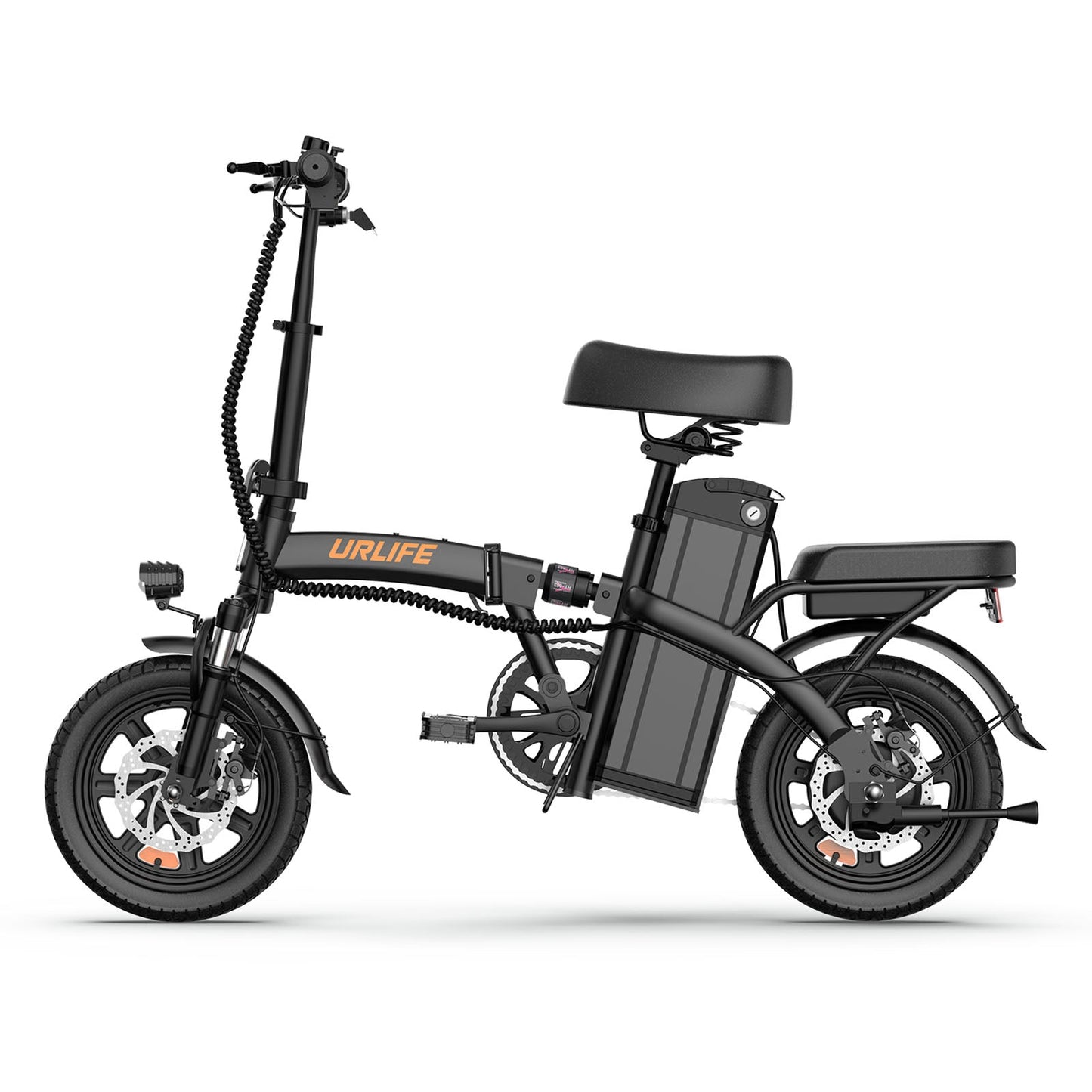 URLIFE F1L 14-Inch Foldable Electric Bike – 48V 350W Motor, 25km/h
