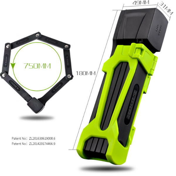 ETOOK High Security Folding Lock for Electric Scooters & Bikes – 720g