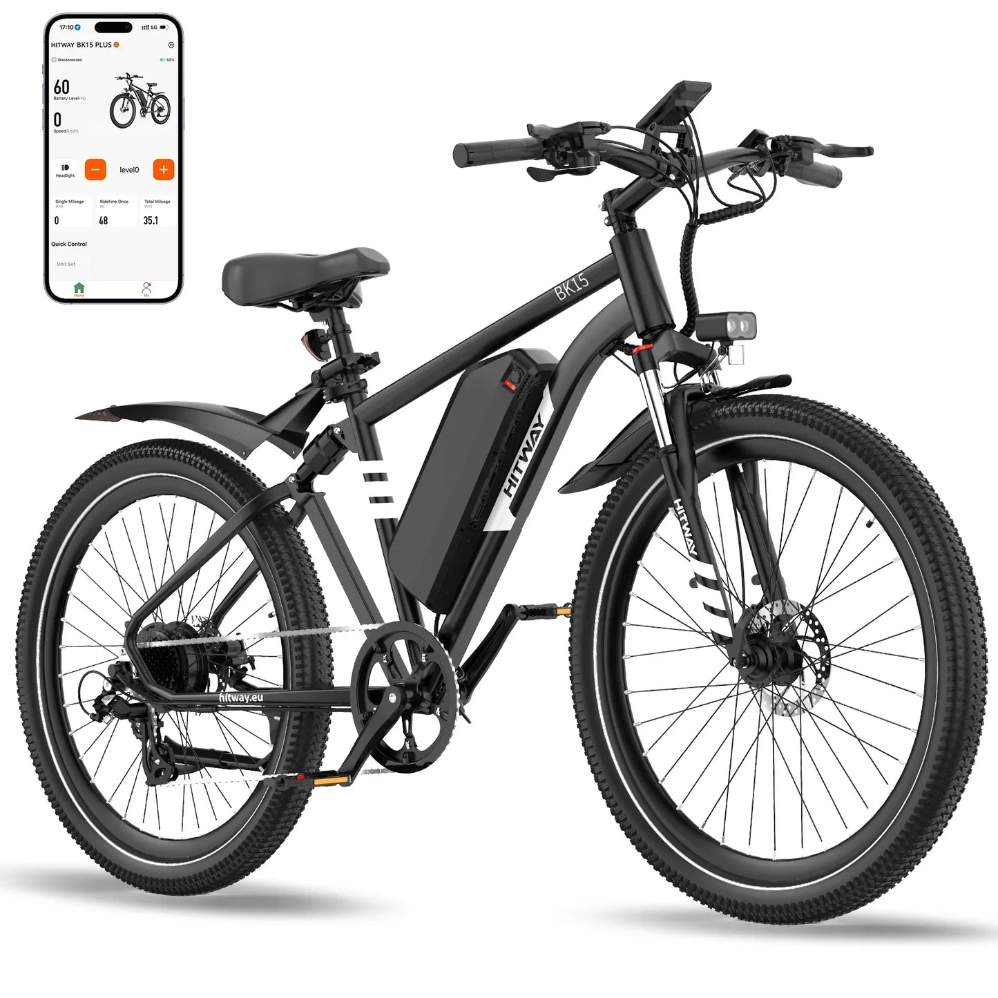 HITWAY BK15 Plus 29″ Electric Mountain Bike NFC 48V 15.6Ah