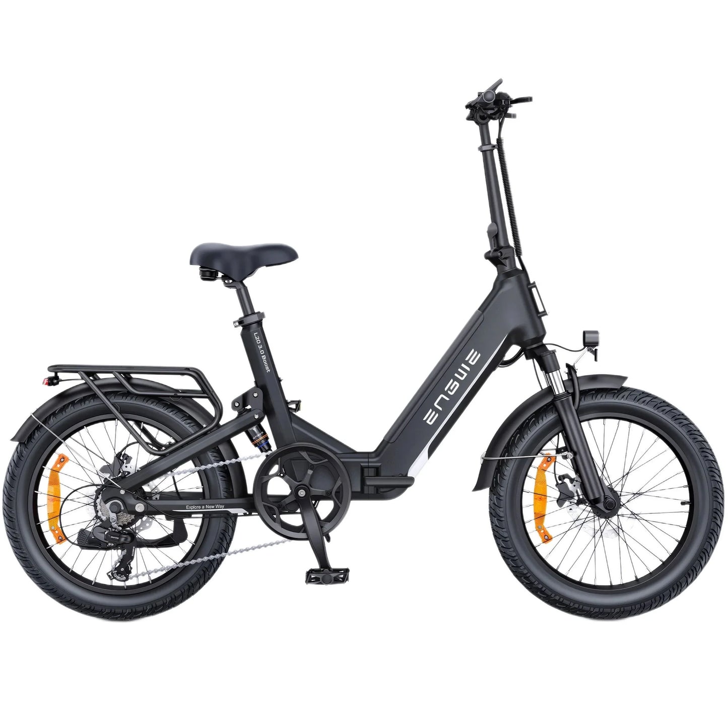 ENGWE L20 3.0 Boost Full-Suspension Compact E-Bike – 250W Hub, 75Nm Torque, 648Wh Battery