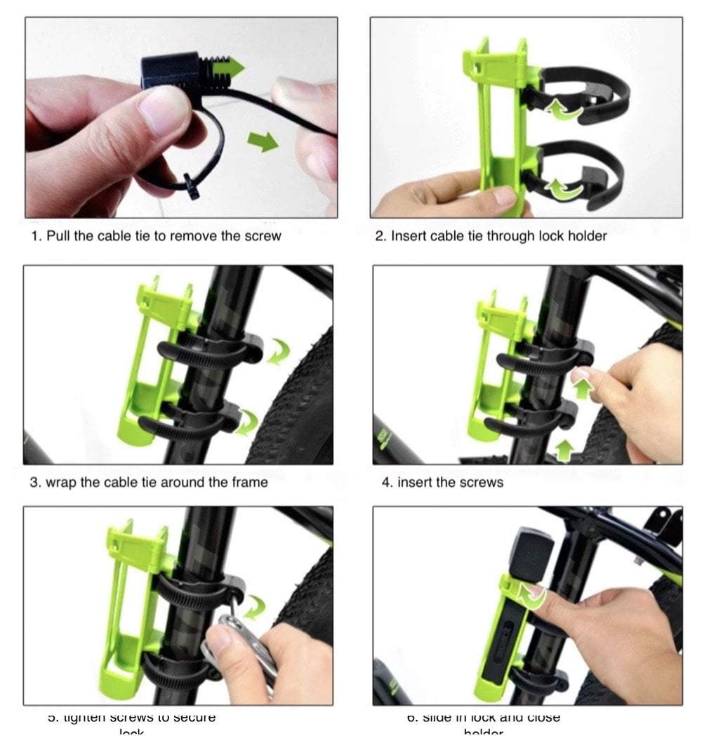 ETOOK High Security Folding Lock for Electric Scooters & Bikes – 720g