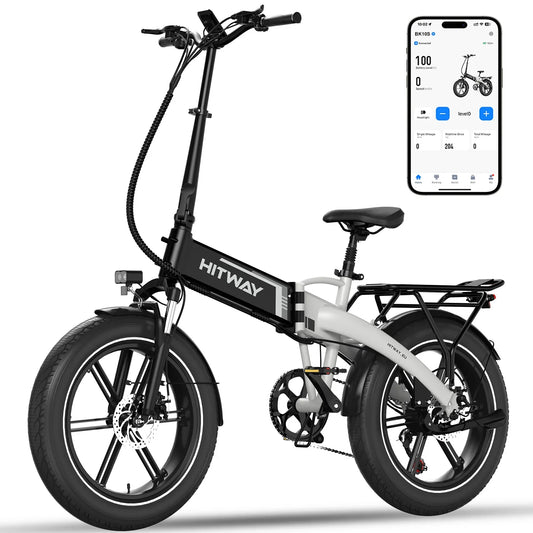 HITWAY BK10S Folding Electric Bike 250W 48V 13Ah Fat Tyres