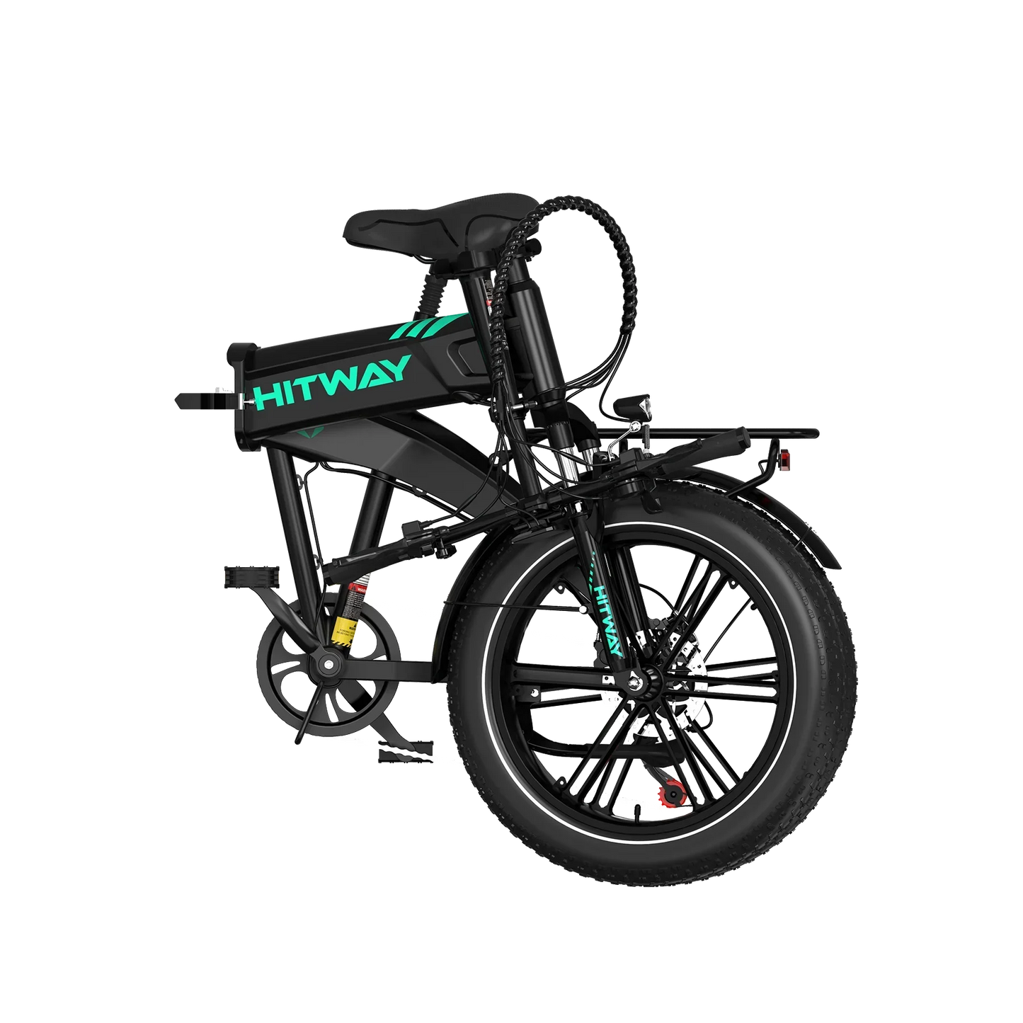 HITWAY BK36 Folding Electric Bike – 250W 48V 10.4Ah, 20″ Fat Tyre Foldable E-Bike