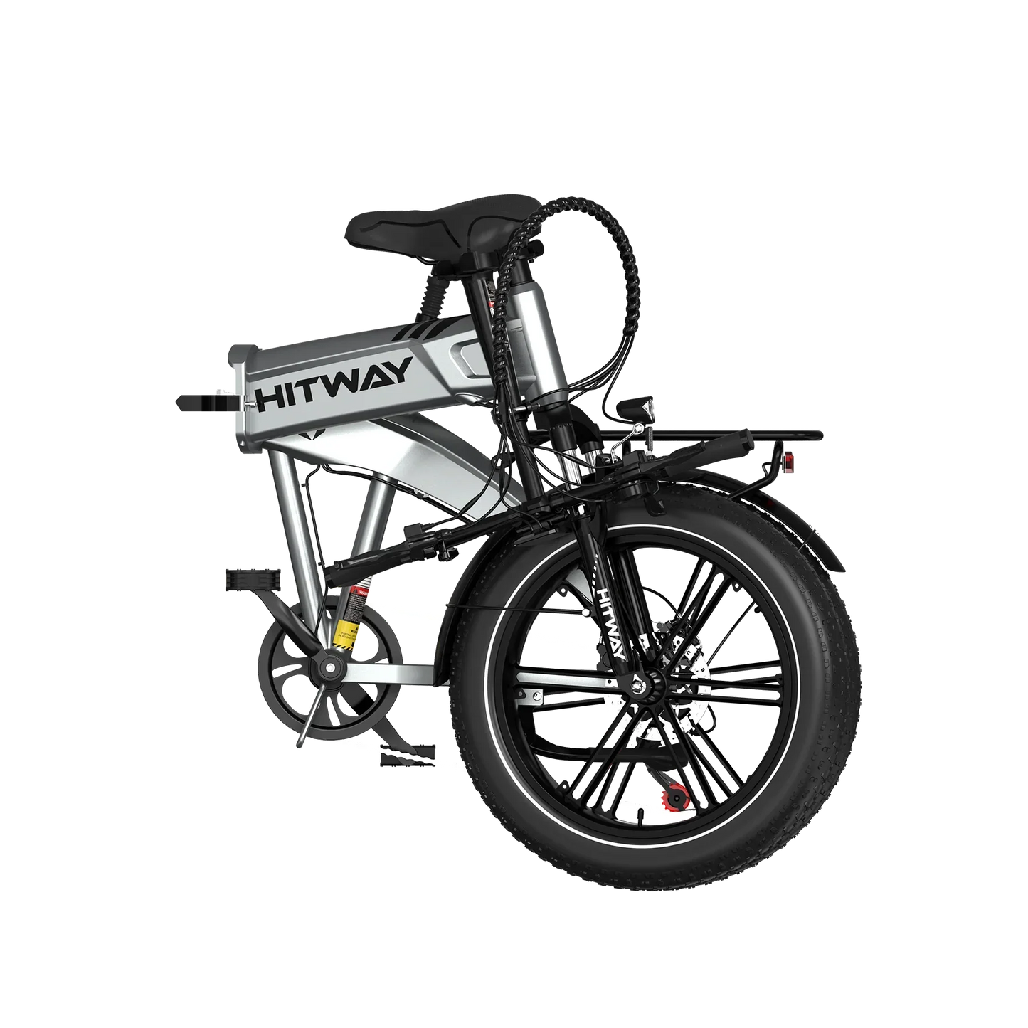 HITWAY BK36 Folding Electric Bike – 250W 48V 10.4Ah, 20″ Fat Tyre Foldable E-Bike
