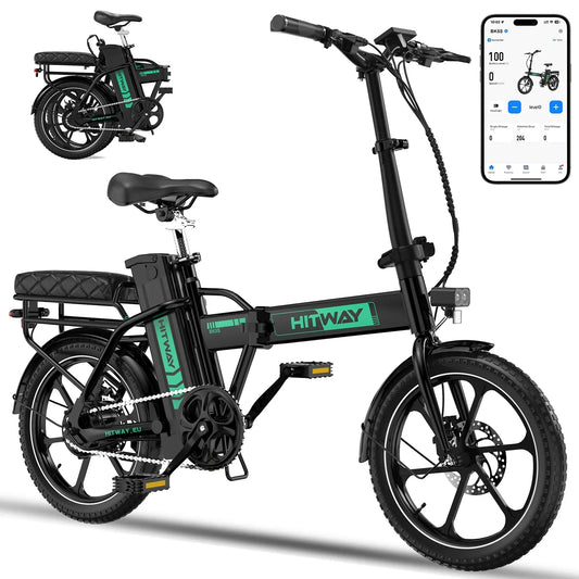 HITWAY BK5SL Folding Electric Bike – 250W, 36V 13Ah, 16-Inch Wheels