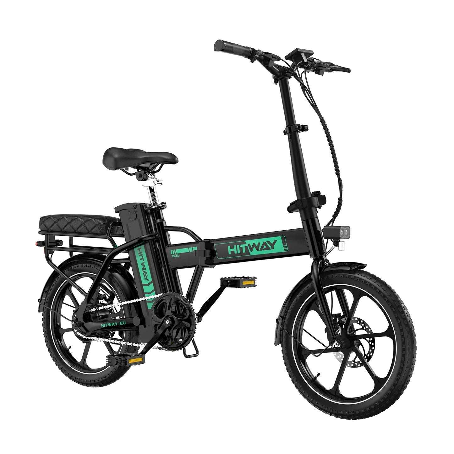 HITWAY BK5SL Folding Electric Bike – 250W, 36V 13Ah, 16-Inch Wheels