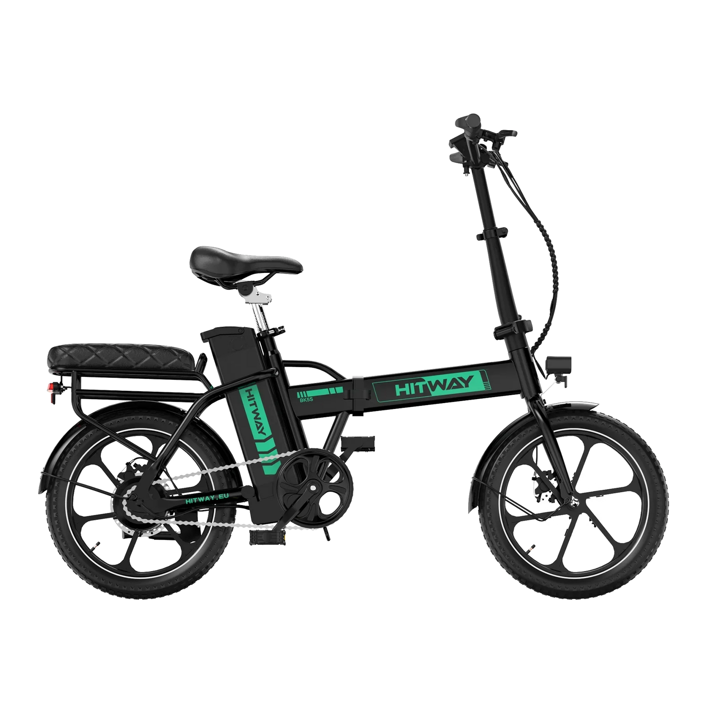 HITWAY BK5SL Folding Electric Bike – 250W, 36V 13Ah, 16-Inch Wheels