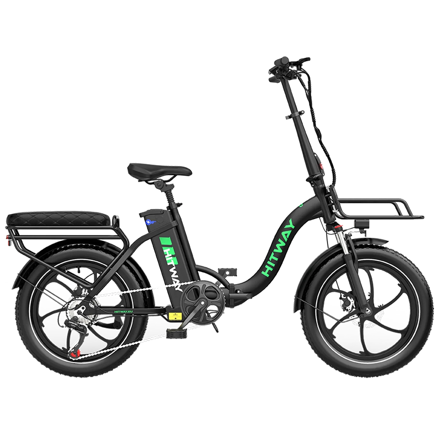 HITWAY BK6S L1 Folding Electric Bike – 250W, 36V 15.6Ah, 20-Inch × 3.0 Tyres