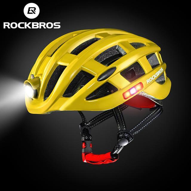ROCKBROS Cycling Helmet with Integrated Lights